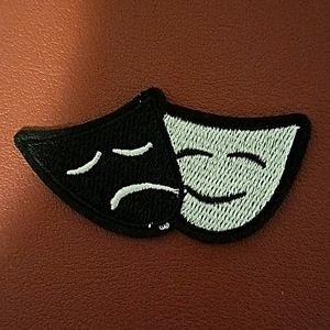 Comedy/Tragedy-Theater Mask Patch